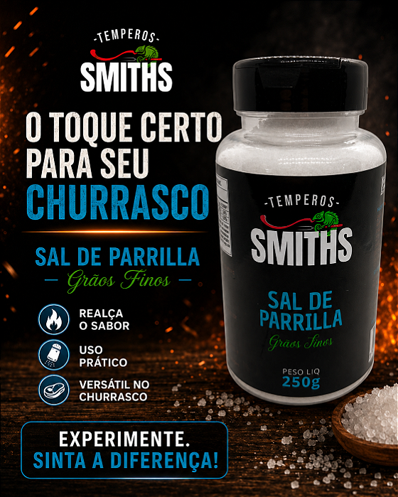 Sal Parrilla Grãos finos Tradicional