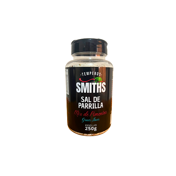 Sal Parrilla Grãos finos com Mix de Pimentas