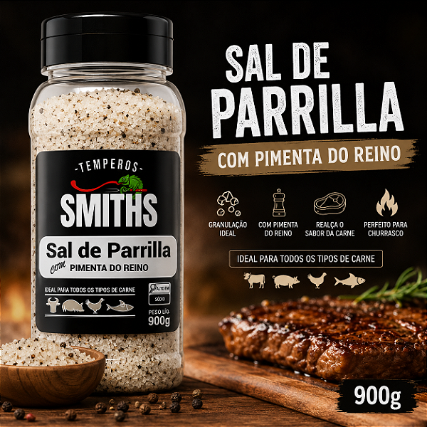 SAL DE PARRILLA PIMENTA PRETA 900G