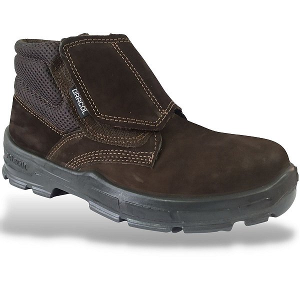 Bota Bracol Nobuck BVN fecho em Velcro Bico Pvc CA 25684