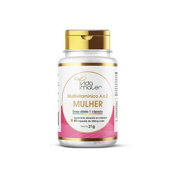Multivitamínico A a Z Mulher Vida Mater - 60 cápsulas