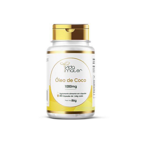 Óleo de Coco Vida Mater - 60 cápsulas