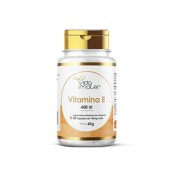 Vitamina E 400UI Vida Mater - 60 cápsulas