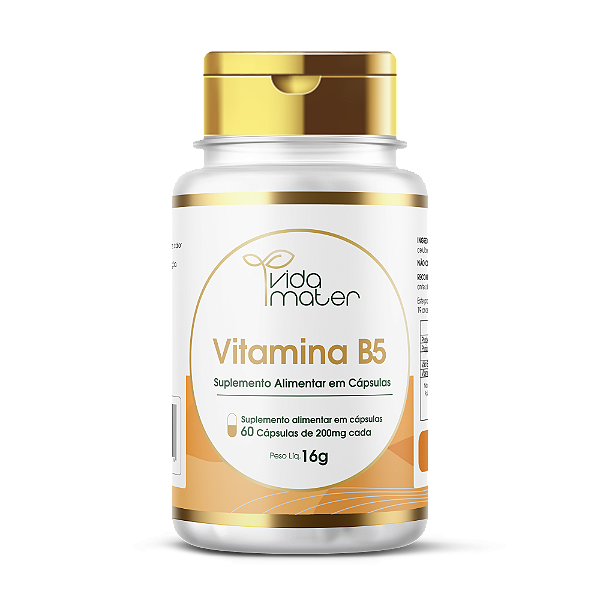 Vitamina B5 - Vida Mater 60 cápsulas