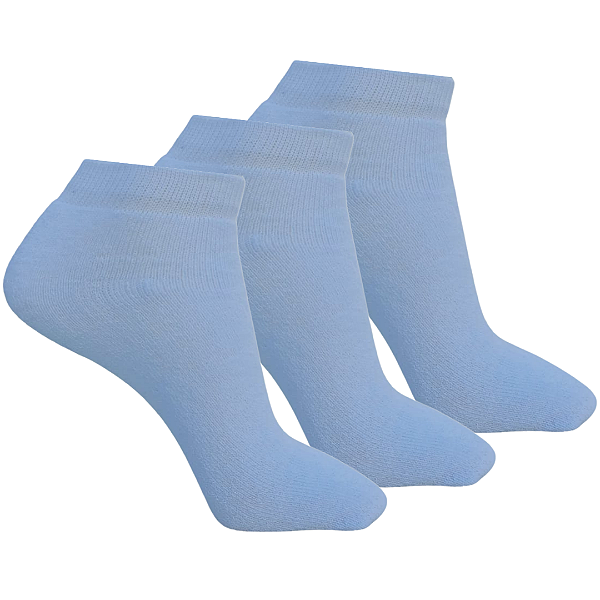 KIT 3 PARES - MEIA POLO SAPATILHA JUVENIL