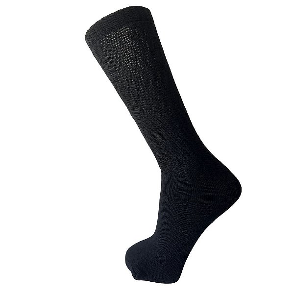 MEIA POLO ADULTO AERÓBICA - LONGA 3/4 PRETA