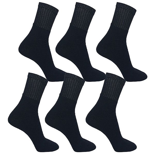 KIT 6 PARES - MEIA POLO ADULTO SPORT LIGHT