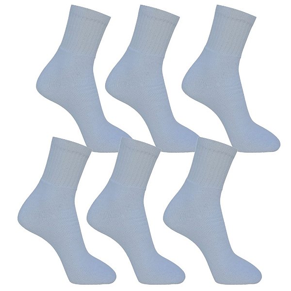 KIT 6 PARES - MEIA POLO ADULTO SPORT LIGHT