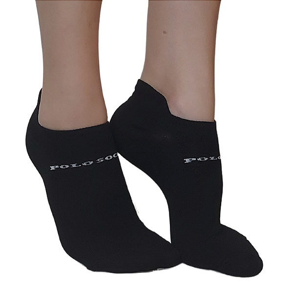MEIA POLO SAPATILHA POLIAMIDA LINGUETA - PRETO