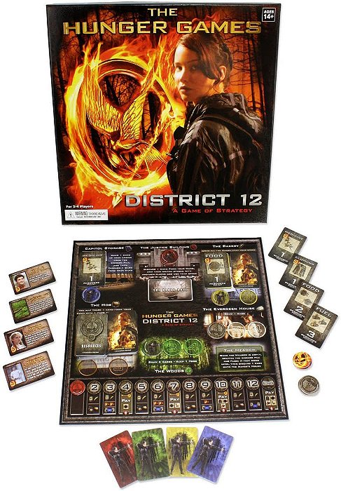 (USADO - CAIXA AVARIADA) The Hunger Games: The District 12 - Jogo de Estratégia (Importado)