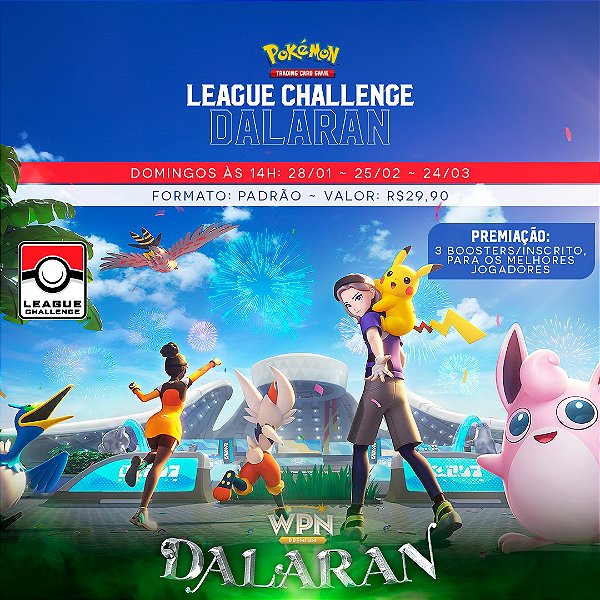 Inscrição League Challenge Pokemon 21/04