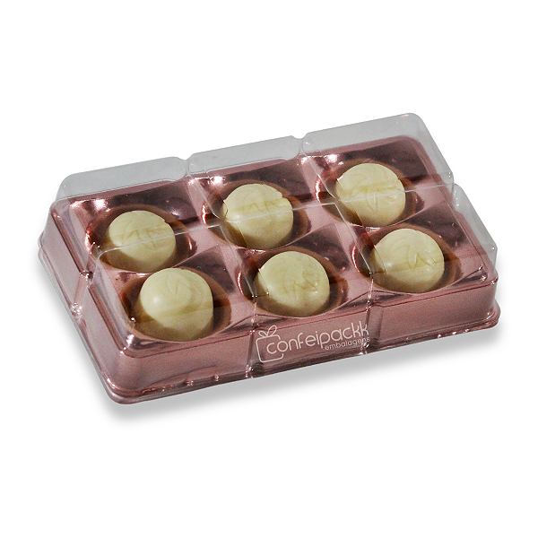 10un Candy box 6 Cavidades - Caixa para 6 Doces - Flip Festas