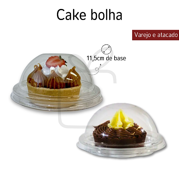 Cake Bolha Transparente 10un - Flip Festas