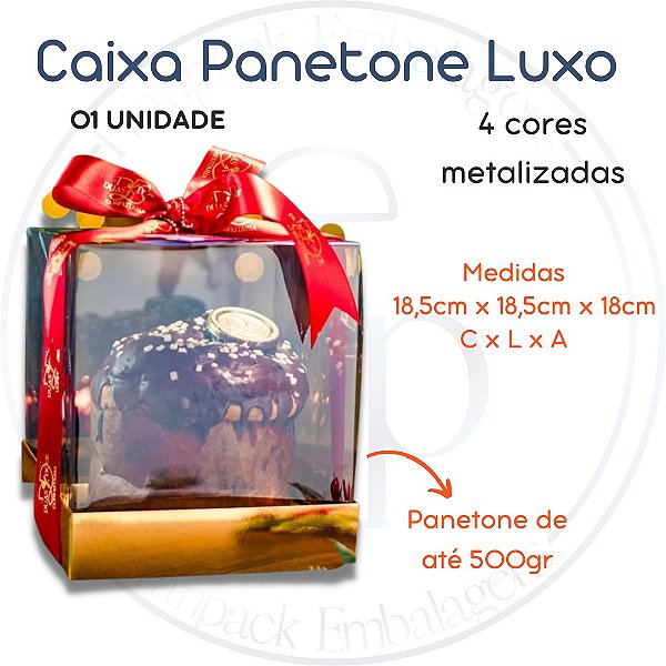 Caixa Panetone Luxo 500g Ultrafest