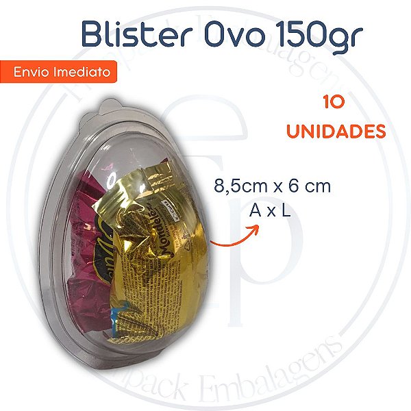 10un Blister para Ovo 150gr