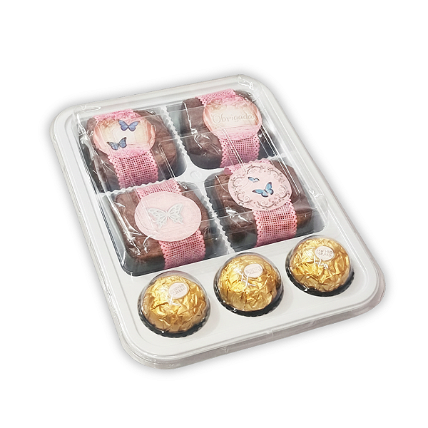 5un Embalagem para festa na escola com 4 divisórias Flip Top