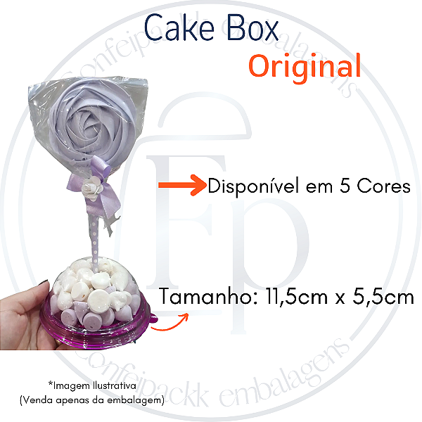 10 un de Cake Box / Centro de mesa - Flip Festas