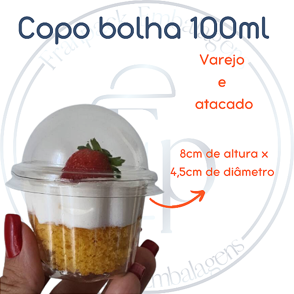 Mini Copo Bolha 100ml Flip Festas