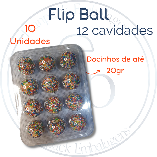 10un Flip Ball 12 Cavidades Flip Festas
