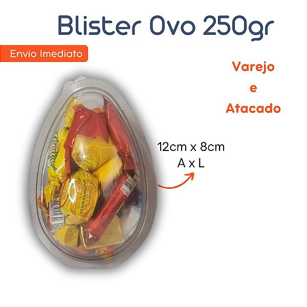 05 / 10 / 15 / 20un Blister Ovo 250gr - Flip Festas