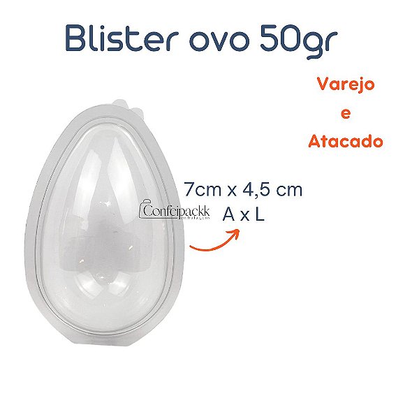 10 / 20 / 30 / 40un Blister Ovo 50gr - Flip Festas