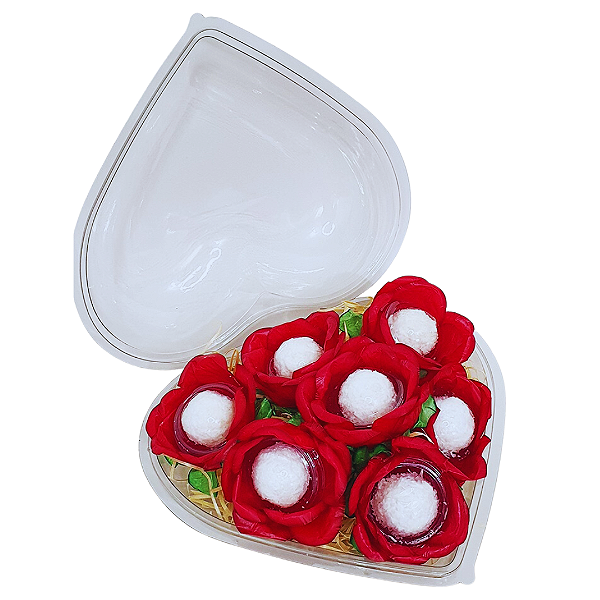 01 / 05 / 10un Embalagem para presente Coração Grande 1kg - Flip Festas