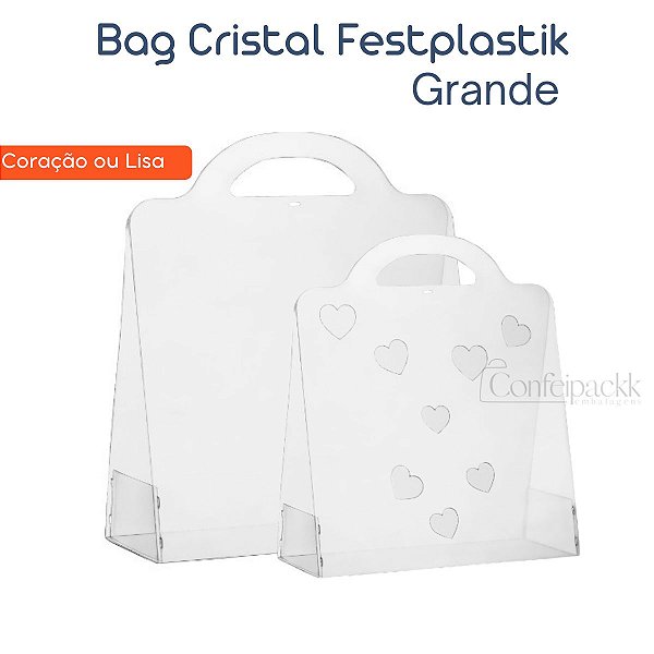 1 / 2 / 5un Cristal Bag Grande - Festplastik