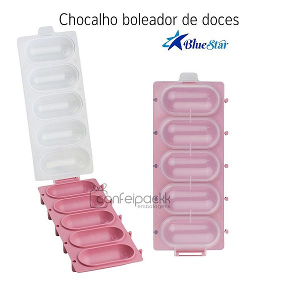 Kit Chocalho Para Brigadeiro Rosa Boleador de brigadeiros Bluestar