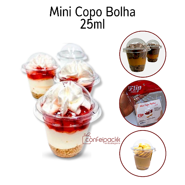 Mini Copo Bolha 25ml Flip Festas