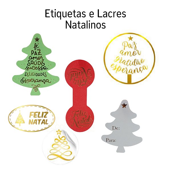 Etiquetas e Lacres Natalinos Stickr