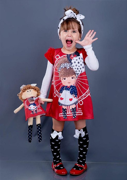 Vestido Menina Infantil Manga Longa Yoyo - Loja Cantinho Moda Kids as  melhores marcas de roupas infantil, bebê, crianças
