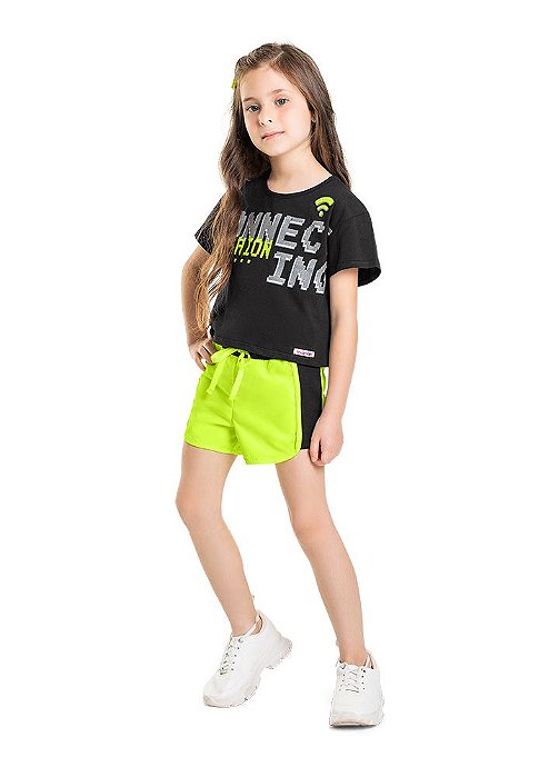 Conjunto Infantil Menino Camiseta e Bermuda Marlan Preto 44838 - Loja  Cantinho Moda Kids as melhores marcas de roupas infantil, bebê, crianças