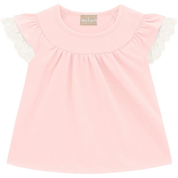 Blusa Infantil Menina Milon Cotton Rose