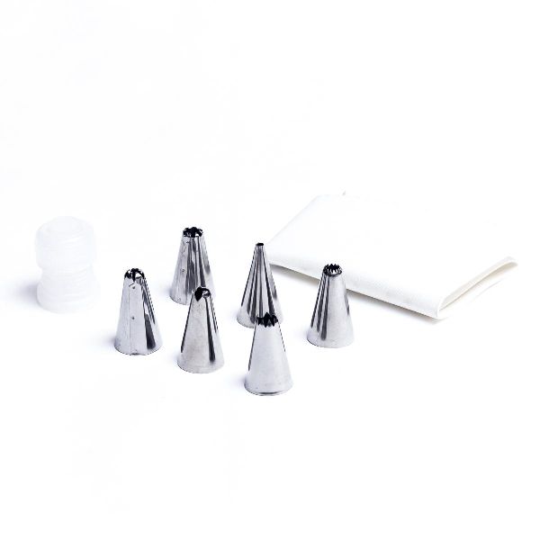 JOGO DE BICOS DE INOX PARA DECORAÇÃO DE BOLO DASSHAUS