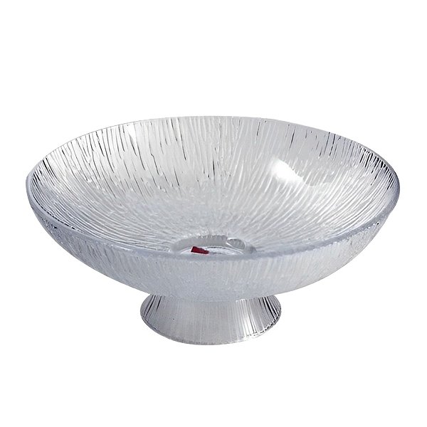 Fruteira Vidro Decor Mesa Chique Minimalista 25,5cm