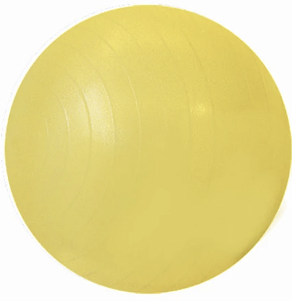 Bola Fitness Amarela, Yoga, Pilates e Equilíbrio 65cm