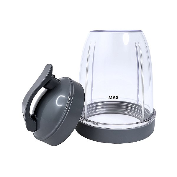 Kit Copo 530ml e Tampa Fliptop Compatível com Nutribullet