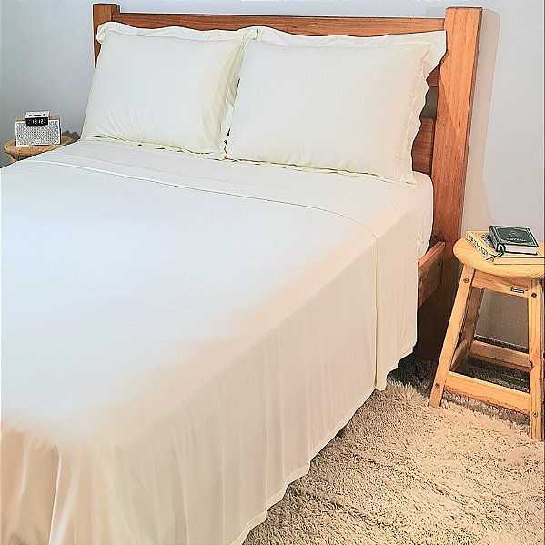 Jogo de Cama Completo Fibra de Bambu 300 Fios  | Casal
