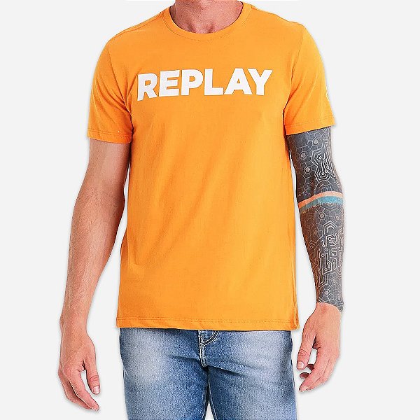 Camiseta Replay Escrita Frontal - Authentic Man - Vendemos Estilo Para o  Homem Moderno!