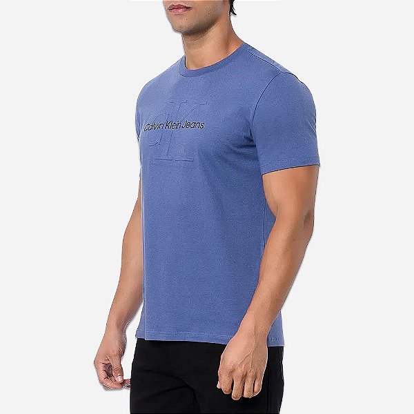 Camiseta Calvin Klein Jeans Logo Azul  Camiseta calvin klein, Calvin klein,  Camiseta