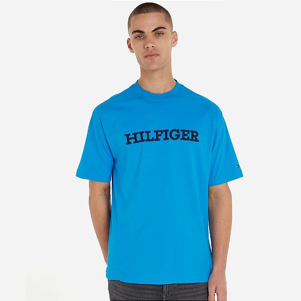 Camiseta Tommy Hilfiger Logo Alto Relevo