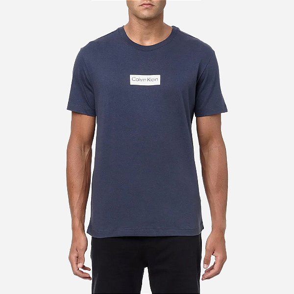 Camiseta Calvin Klein Established Logo Quadrada CM4OS01TC440