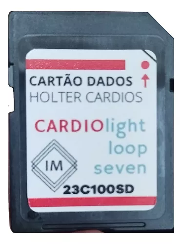 Cartão de dados modelo SD 16GB Holter Cardios
