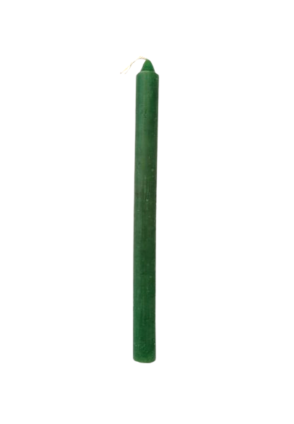 Velas palito 18 cm Verde c/ 8unid