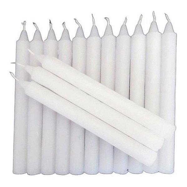 Velas palito 18 cm Branca c/ 8unid