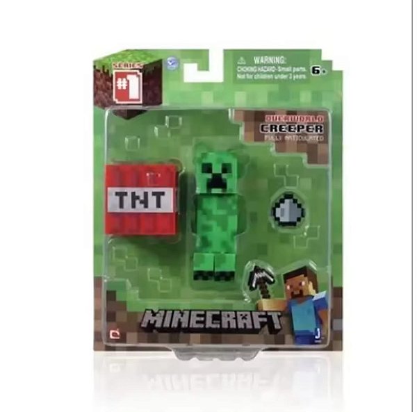 Boneco Articulado Minecraft Creeper