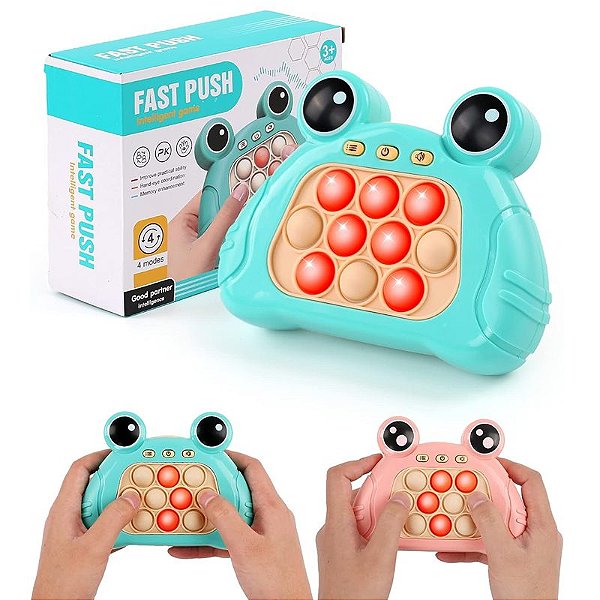 Pop It Eletronico Brinquedo  Anti Stress Sapinho Pink