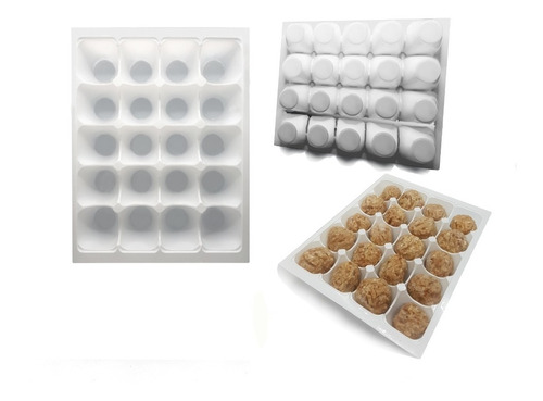 Embalagem Bandeja Para Almôndega Branca