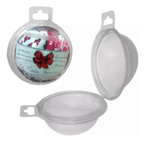 Lembrança Bola Esfera Transparente E Presente Natal -20un