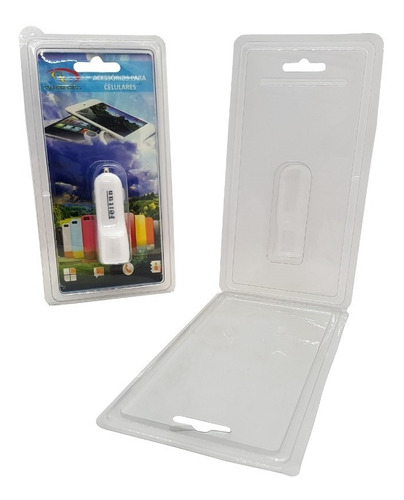 Embalagem Carregador Veicular 100 Uni. 7,5cm X 2,6cm X 2cm